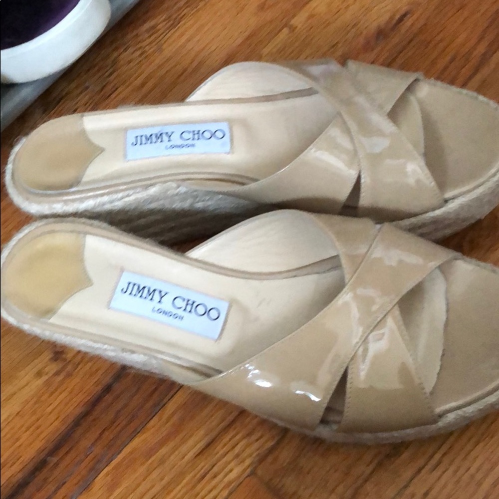 COPY - Barely used Jimmy Choo espadrille wedge